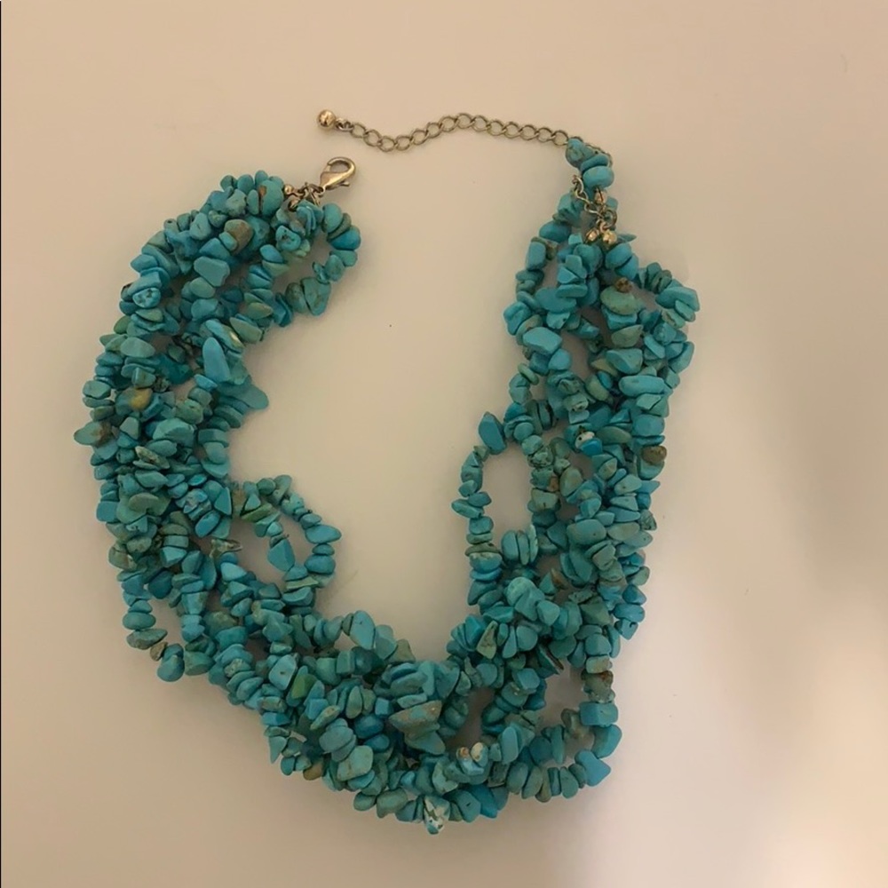 Beaded turquoise necklace